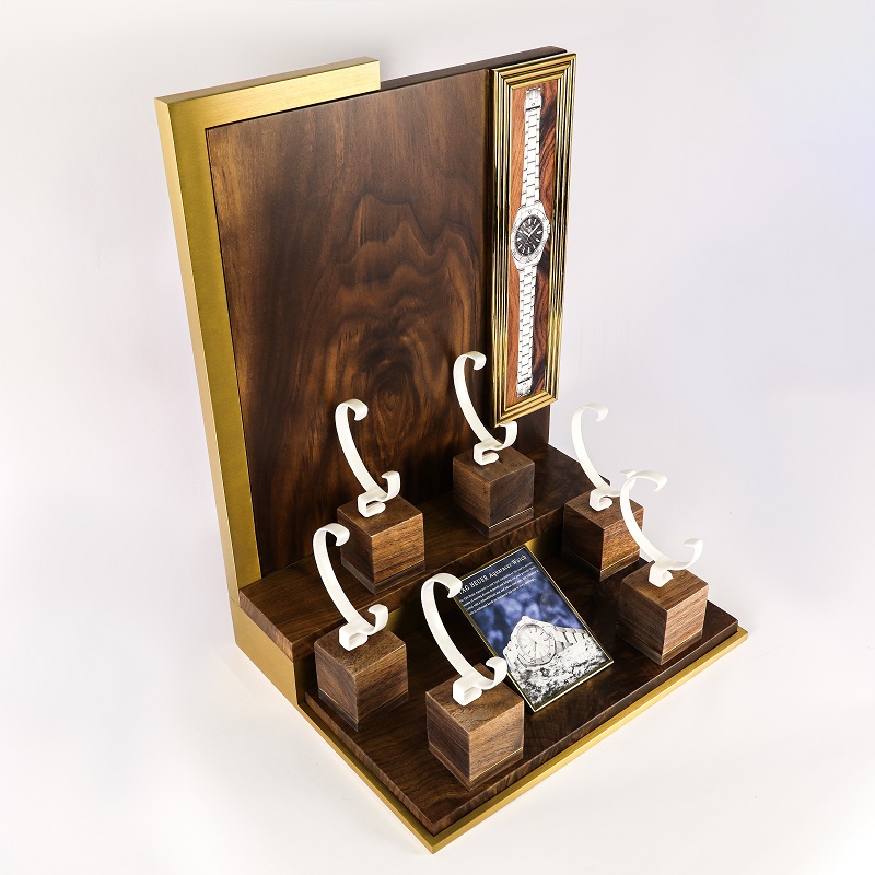 solid wood watch display stand