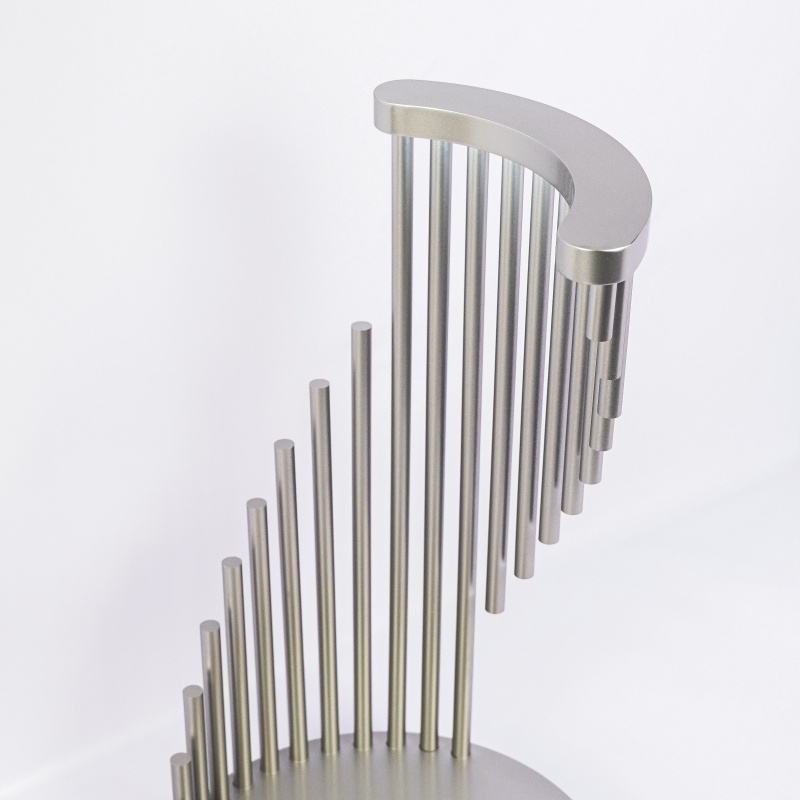 Luxury Stepped Aluminum Tube Lighted Watch Display Stand