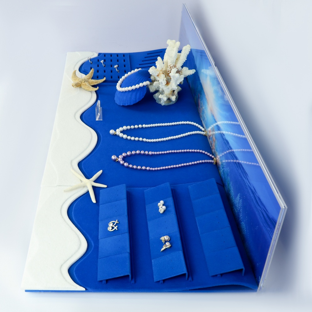 Custom Marine Style Jewelry Showcase Props